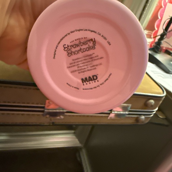 Strawberry Shortcake Pink Tumbler with Straw - Picture 4 of 4